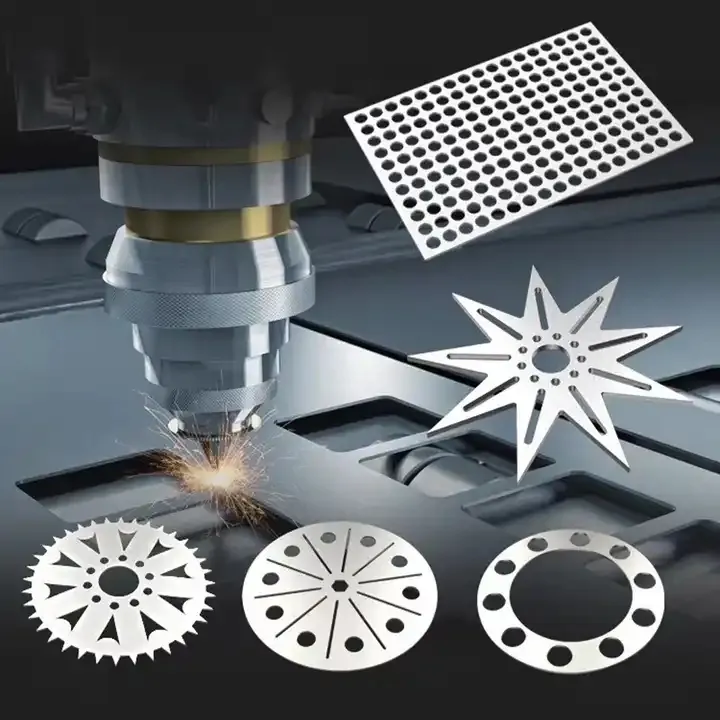 High quality metal stainless steel laser cutting parts stamping service Laser cutting sheet material processing service