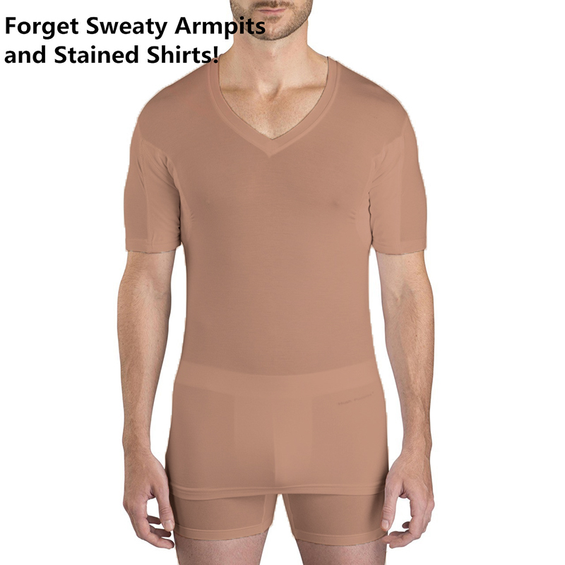 Hommes DEEP col V-Peau