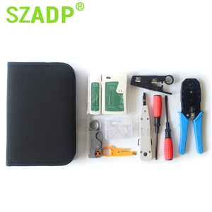 Network <strong>Test</strong>/Maintenance <strong>Tool</strong> Kit with Wire Striping Cutter and Network Crimper Repair Hand-<strong>Tool</strong> Kit for Network System - Product Image 2