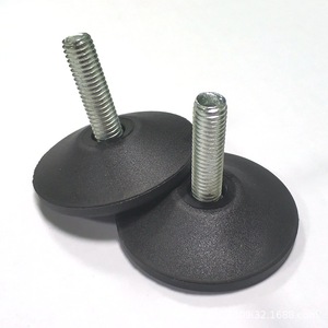 3/8-16 20毫米D30 M8小型固定柔软防滑工作台调平脚，用于椅子和沙发 - Product Image 3