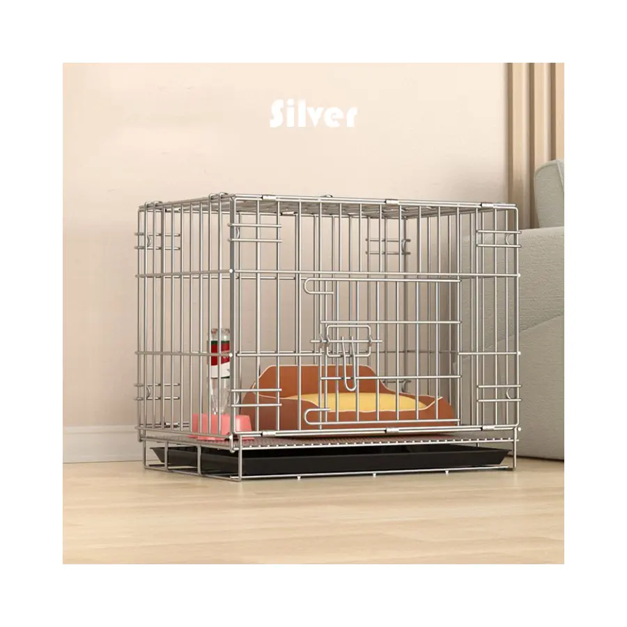 Caisses pour animaux de compagnie Extra XXL Large Big Strong Metal Iron Grande Taille Acier Inoxydable Pliable Heavy Duty Dog Cage and Kennels