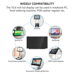 Venta al por mayor de TV portátil de 15,6 pulgadas, pantalla LCD TFT flexible de China, máquina de pedidos de alimentos con interfaz EDP - Product Image 5