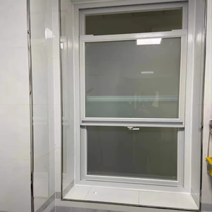 Marco de fibra de vidrio de ventana colgada simple resistente a huracanes con sistema de bloqueo multipunto para áreas costeras - Product Image 3