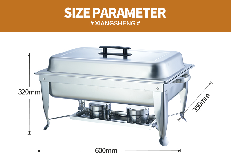China Good Restaurant Stainless Steel Cooked Food Warm Chafing Dishes