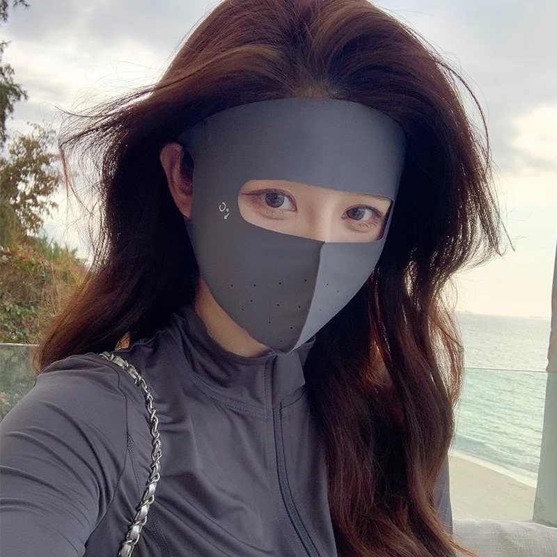 Dark gray (seamless face mask) anti-powder version