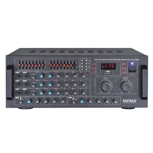 Pantalla LED Digital Audio AMP Controlador de audio Mesa 2 canales con amplificador mezclador de potencia de entrada USB SD - Product Image 1