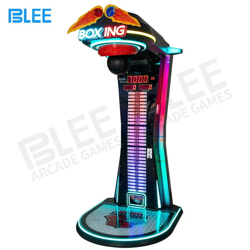 Sıcak satış ucuz elektronik boks makinesi sikke işletilen spor Arcade boks delme makinesi