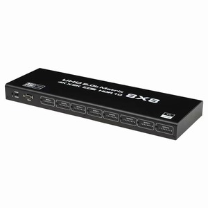 2025 Werkseitig 4K für HDMI Matrix 8x8 8-In 8-Out HDMI 2.0b HDCP 2.2 Switch Splitter Konverter mit Remote 4K 60Hz RGB Down scaler RS2