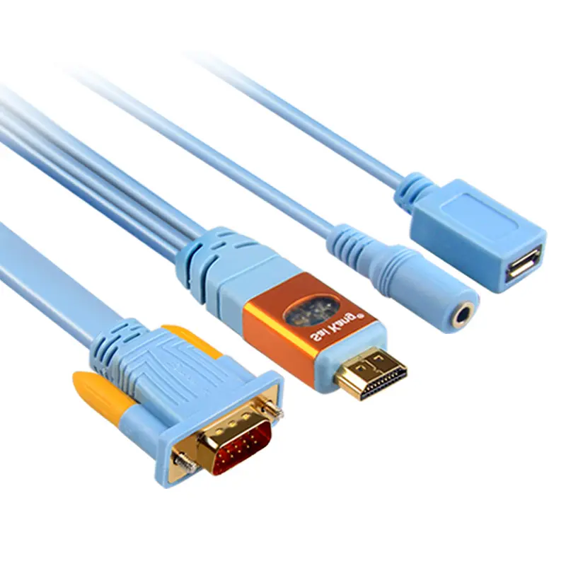 Fresample के साथ hdmi केबल करने के लिए वीजीए ऑडियो 3.5mm स्टीरियो, पुरुष के लिए पुरुष केबल hdmi करने के लिए वीजीए, saikang19 + 1hdmi वीजीए केबल करने के लिए 1.8