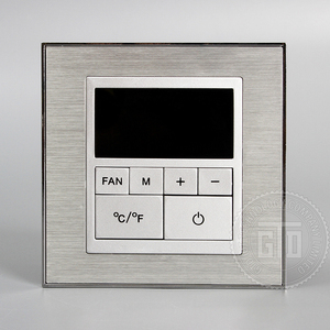 Pulsante con struttura in metallo argento di lusso controllo centralizzato on line hotel intelligente usa interruttore MODBUS Modbus 12V DC RS485 - Product Image 2