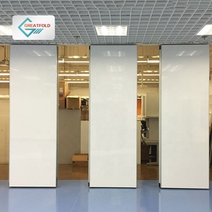 白色可操作墙壁隔断工作室声学隔断可移动隔音办公室隔断 - Product Image 1