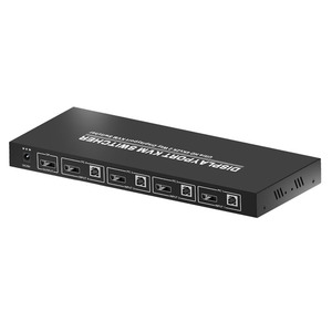 4K 4 puertos DisplayPort 1.2a y conmutador KVM USB 2,0 Conectar hasta 4 PC - Product Image 4