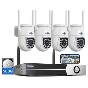ชุด NVR ระบบรักษาความปลอดภัยกลางแจ้งสำหรับ H.265 3MP ไร้สาย WIFI P2P ccvt ระบบเสียง2ทาง PTZ การ์ด SD - Product Image 1