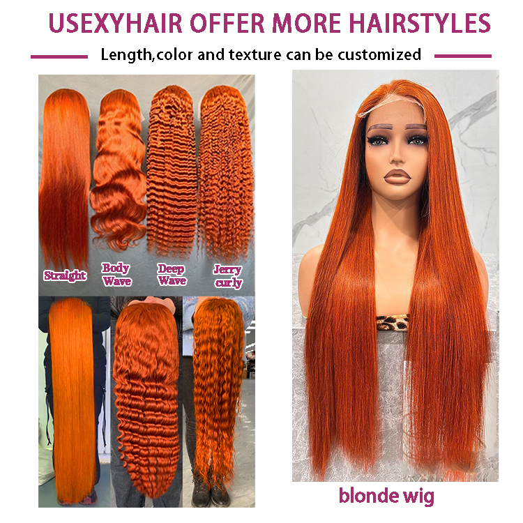 Cabello naranja jengibre