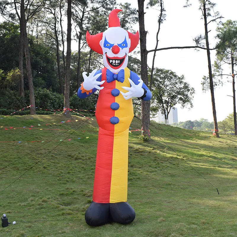 12ft Commerciële Reclameballon Grappige Opblaasbare Clown Reclamedecoratie