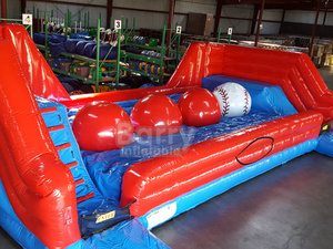 Large Interactive Inflatable <strong>Leaps</strong> N <strong>Bounds</strong> Wipeout Big Red Balls Inflatable Wipeout Obstacle Big Balls Wipe Out Obstacle Course - Product Image 2