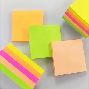 Hot Selling Custom Colorful Strong Adhesive <strong>Memo</strong> <strong>Pad</strong> <strong>Paper</strong> <strong>Block</strong> Stationery Eco Friendly Neon Color Sticky Notes <strong>Pad</strong> - Product Image 5