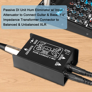 DB-1 Single Channel <strong>Audio</strong> Converter Low Noise Passive <strong>Audio</strong> DI Box for Guitar Bass DI Injection <strong>Audio</strong> Processor - Product Image 4