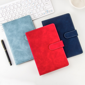 Professional Manufacturer Direct Sales A5 Leather Hard Cover Manual Ledger Official Data <strong>Notebook</strong> - Product Image 5