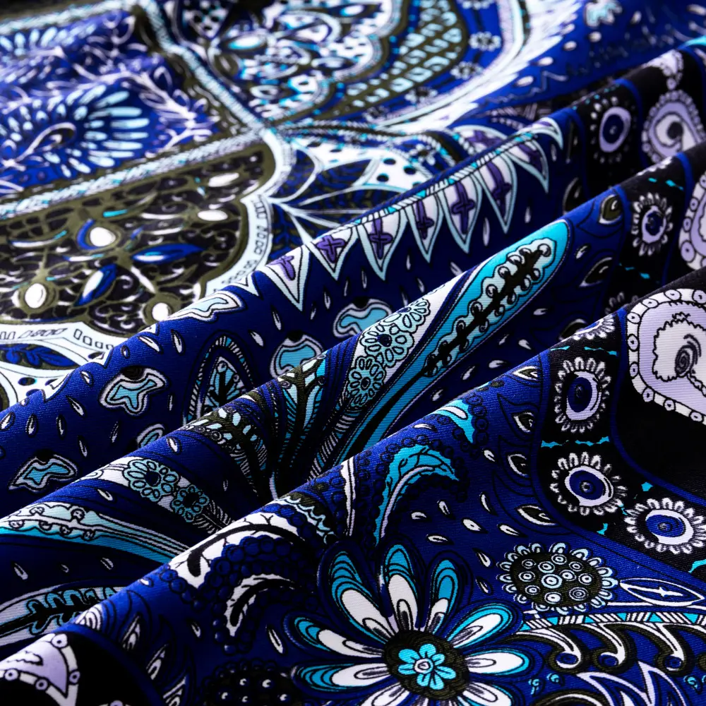 Оригинальный Весенний шелковый шарф ручной работы женский саржевый квадратный шарф с принтом хиджабы многофункциональный шарф шаль