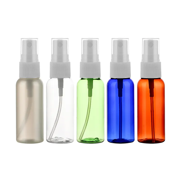 Flacon pulvérisateur vide en plastique PET transparent de 20ml 25ml 30ml 40ml pour emballage cosmétique