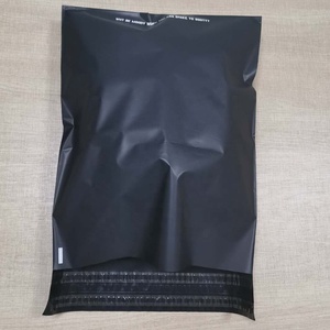 Geri dönüşümlü poli mailler çift conta şeritleri delikli çekme tırnağı yeniden tasarımcı mat siyah kargo poşeti UPS FedEx DHL - Product Image 3