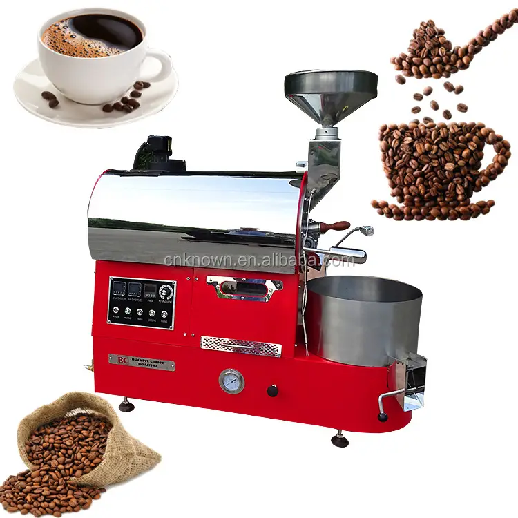 2024 पेशेवर इलेक्ट्रिक गैस प्रकार कॉफी रोस्टर की दुकान स्टेनलेस स्टील ड्रम कॉफी बीन रोस्टिंग मशीन का उपयोग करते हैं