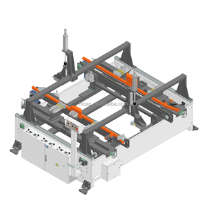 Colocación completamente automática de alta eficiencia para ensamblaje, apilamiento, manejo y transporte máquina de fabricación de palés europeos - Product Image 3