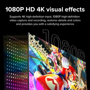 高清多媒体视频采集卡4K 60fps铝合金丙型通用串行总线外部录制视频转换器，适用于现场Youtube PS4摄像机 - Product Image 3