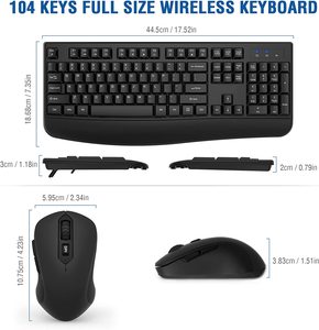 Eyboard sin cables, incluye ombos, 2 4GHz - Product Image 3