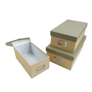 Conservazione e organizzazione della casa personalizzate scatola di carta artigianale a vibrazione nidificata con scatola di immagazzinaggio in cartone per etichette in metallo - Product Image 4