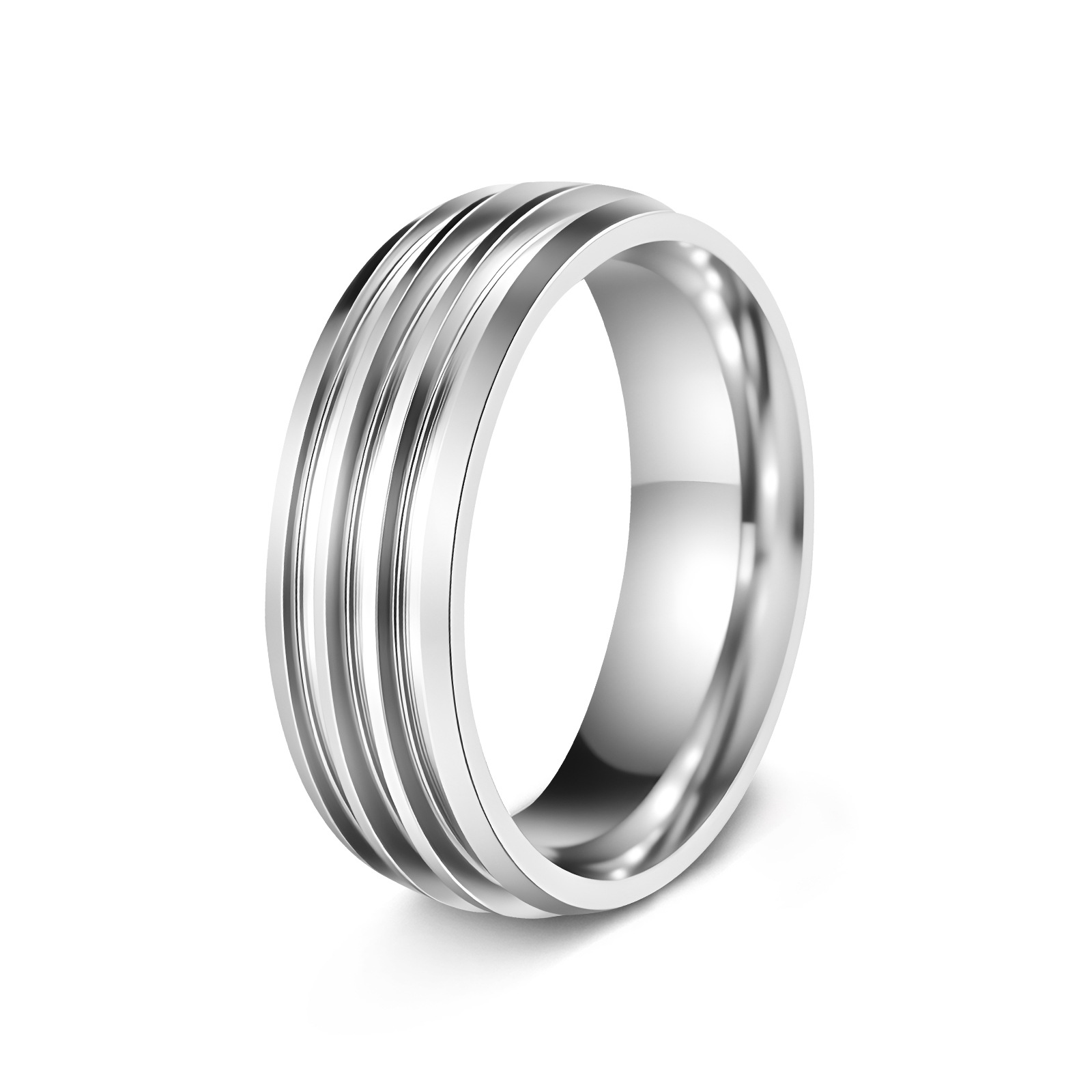 8MM silver three slot