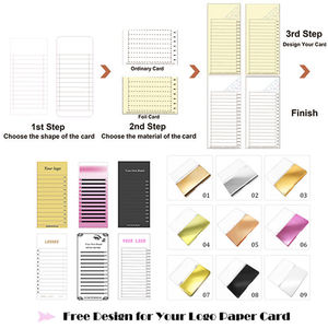 Wholesale 0.03 0.05 0.07mm Cashmere Lash Trays Velvet Eyelash Extension Russian Volume Lash Extension Trays by the Bulk - Product Image 4