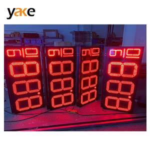 Yake 7 сегмент IP65 наружного использования светодиодные знаки цены на газ светодиодные цифровые топливные заправочные станции дисплей цены для АЗС - Product Image 6