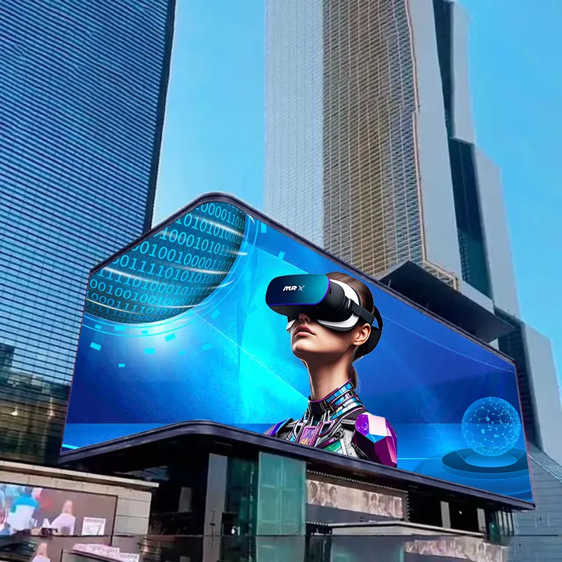 Рекламный экран высокой яркости цифровой настенный рекламный щит вывеска реклама невооруженным глазом 3d P3 P4 P5 3D светодиодный экран наружный