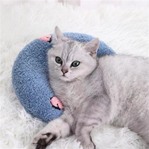 快適な睡眠感覚の安全ペットベッドU字型の咬傷に強い犬猫ぬいぐるみ枕 - Product Image 4