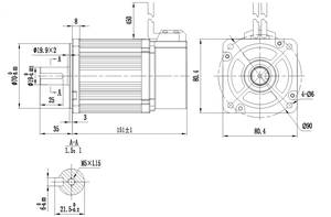 220v 380v macchina da cucire industriale mini piccolo micro dc ac servomotore robotica con driver - Product Image 3