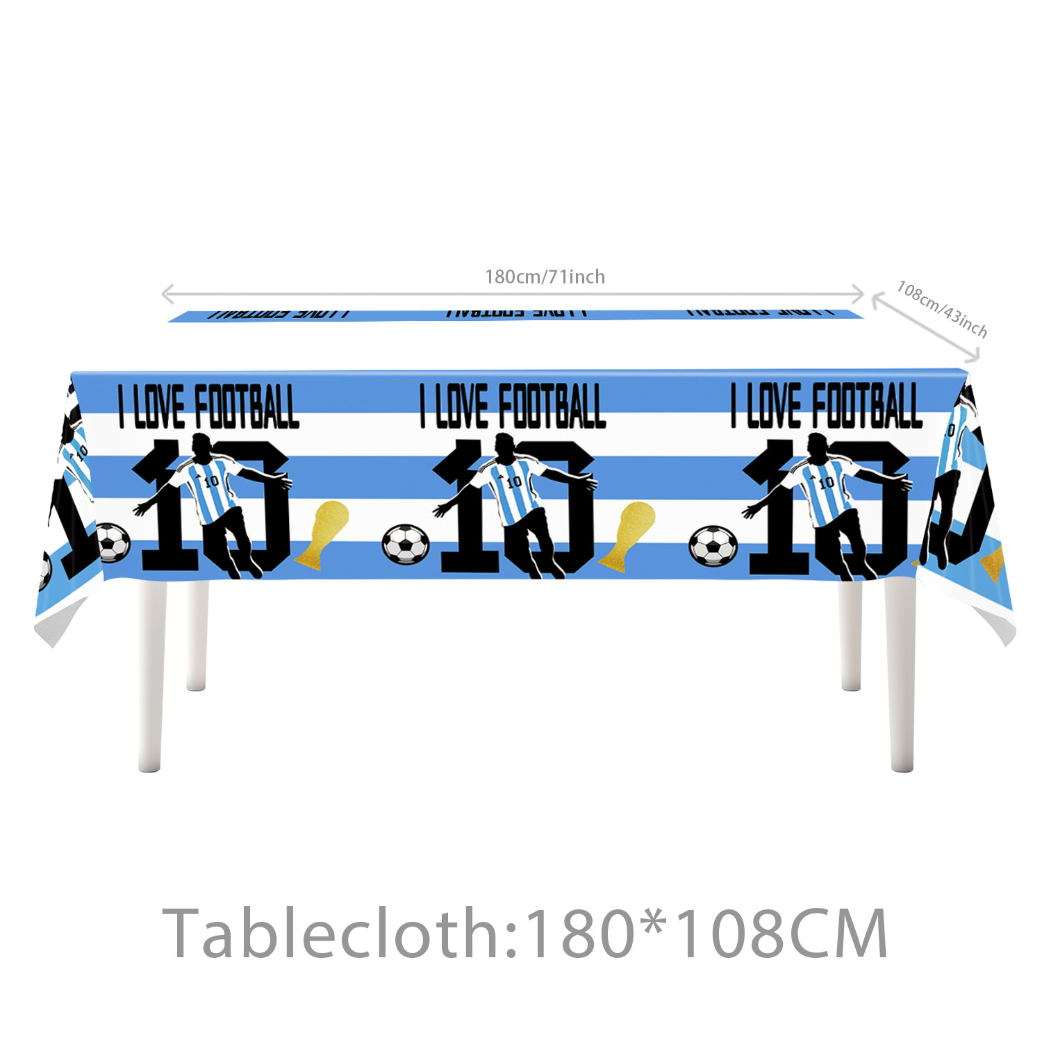 Mantel 108x180cm - Copa del Mundo Messi
