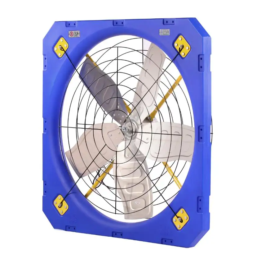 Ventilador de plástico para circulação de gado, sistema de controle por aplicativo com 5 lâminas, grande volume de ar, ventiladores de ventilação para aves