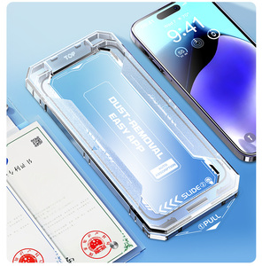 ฟิล์มกระจกนิรภัยกันฝุ่นปกป้องหน้าจออย่างง่ายสำหรับ iPhone 15 14 13 16 17 PRO MAX XR SE 6 7 8 PLUS - Product Image 6