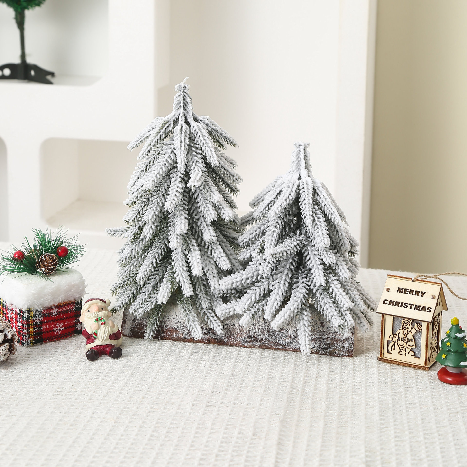 Blanc - Nouveau modèle de tour d'arbres 20+25cm