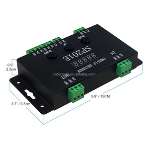 DC5-24V SPI SP201E <strong>DMX512</strong> <strong>Decoder</strong> <strong>Controller</strong> 1024 Pixels for RGBIC <strong>LED</strong> Strip <strong>LED</strong> <strong>Decoder</strong> <strong>Controller</strong> 5CH for WS2812B <strong>WS2811</strong> - Product Image 1