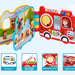 Libro di lettura del suono elettronico musicale della polizia libro giocattolo educativo per l'apprendimento del bambino - Product Image 6