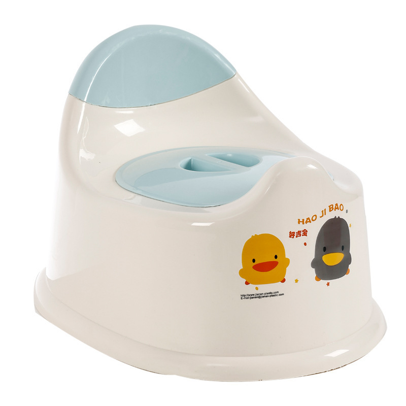 Basic small toilet blue