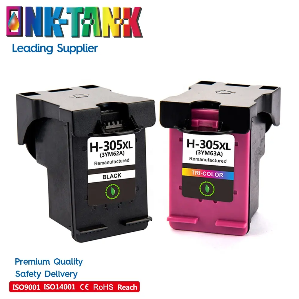 INK-TANK 305 XL 305XL Cartouche d'encre à jet d'encre noir remis à neuf pour HP305 pour imprimante HP DeskJet 2300 2710 2700 2320