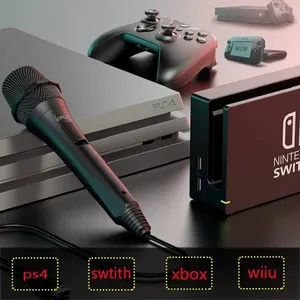 ไมโครโฟนสำหรับเล่นเกมแบบมีสายสำหรับคอนโซล/PS4/ONE/Wii/Wii U พร้อมช่องเสียบสัญญาณเสียง USB2.0อินเทอร์เฟซ USB สำหรับร้องเพลง - Product Image 5