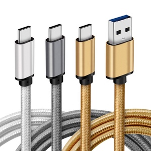 Çok renkler C tipi Usb kablosu 22AWG 60W Usb kablosu Max 3A 20V örgü veri aktarım kablosu - Product Image 3