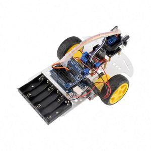 Studie 2WD Motor Smart Robot Auto Chassis Kit mit Acryl Speed Encoder Batterie kasten für Ardui - Product Image 1