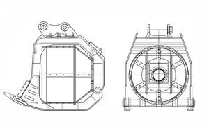 Đáng tin cậy TDC máy kéo sàng lọc xô phía trước tập tin đính kèm với sàng hệ thống cho đất mặt sao và đất sàng lọc nhiệm vụ - Product Image 6