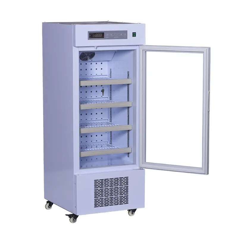 160L Дисплей Холодильник стеклянная дверь медицинское Криогенное Оборудование HLC-L160